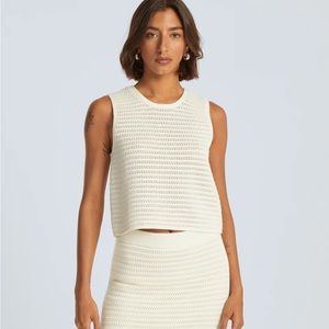 Everlane crochet tank